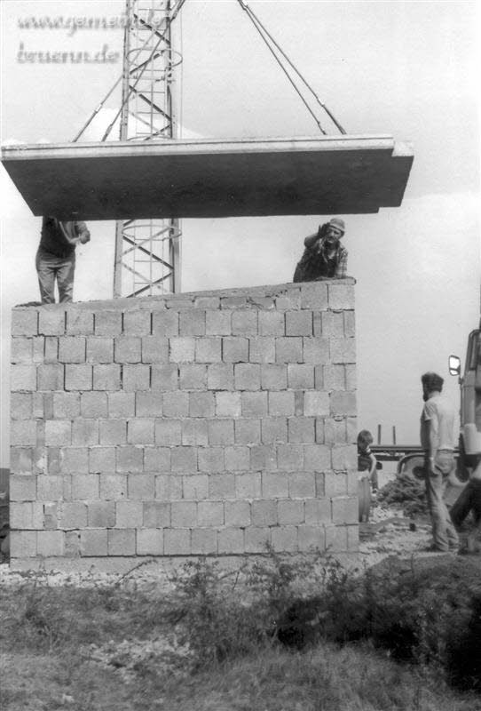 Bau der Gemeinschaftsantenne 1987,1988