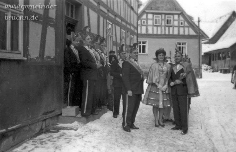 Faschingsgesellschaft in den 50iger Jahren