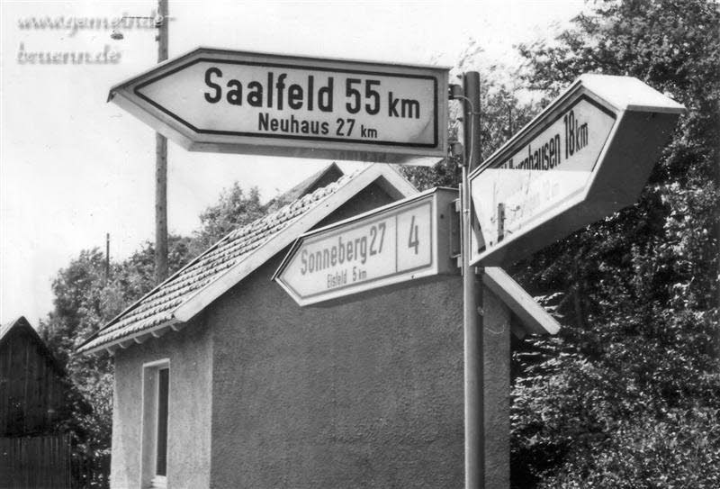 Verkehrsschild an der Crocker Kreuzung