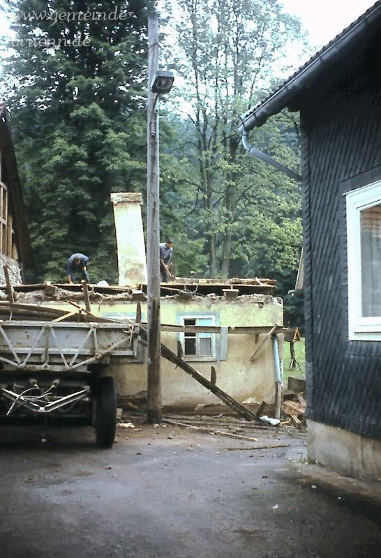 Abriss des alten Kindergartens