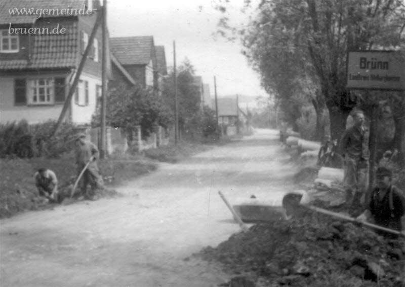 Kanalbau Hildburghuser Strae 50er Jahre