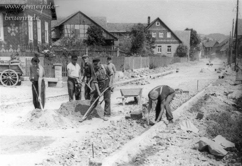 Straenbau Hildburghuser Strae 50er Jahre