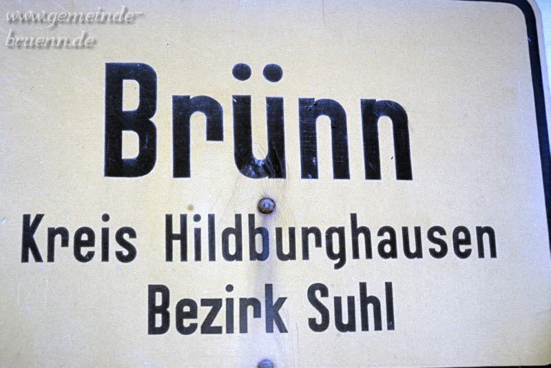 Ortseingangsschild Brnn