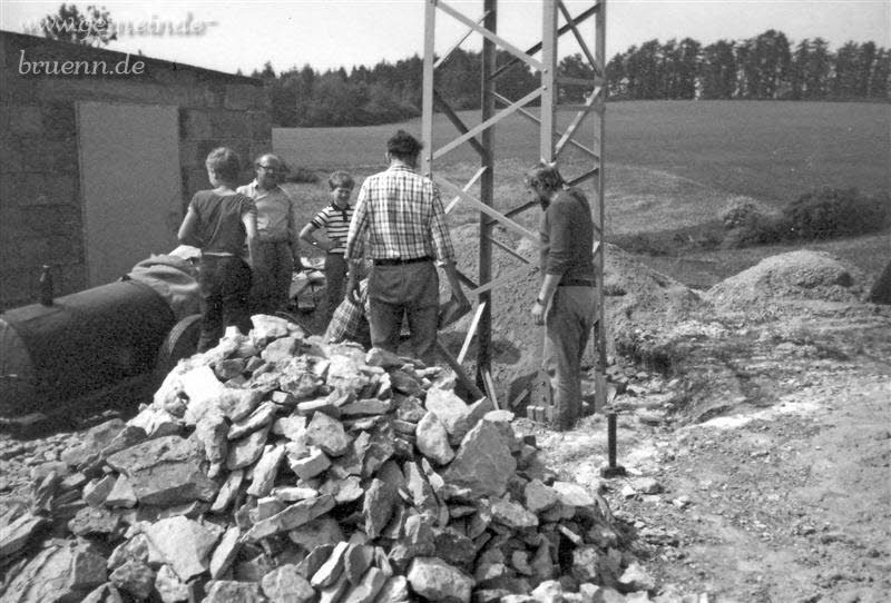 Bau der Gemeinschaftsantenne 1987,1988