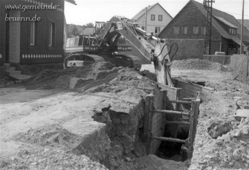 Kanalbauarbeiten 1991,1992