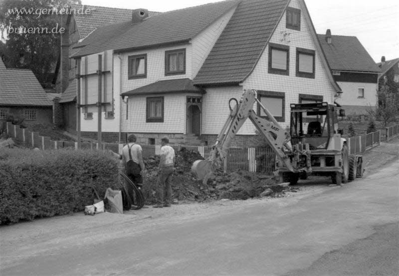 Kanalbauarbeiten 1991,1992