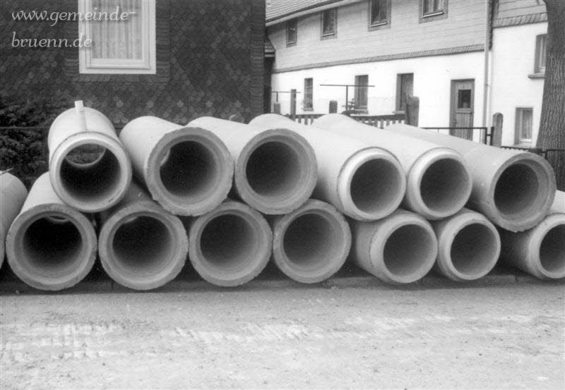 Kanalbauarbeiten 1991,1992
