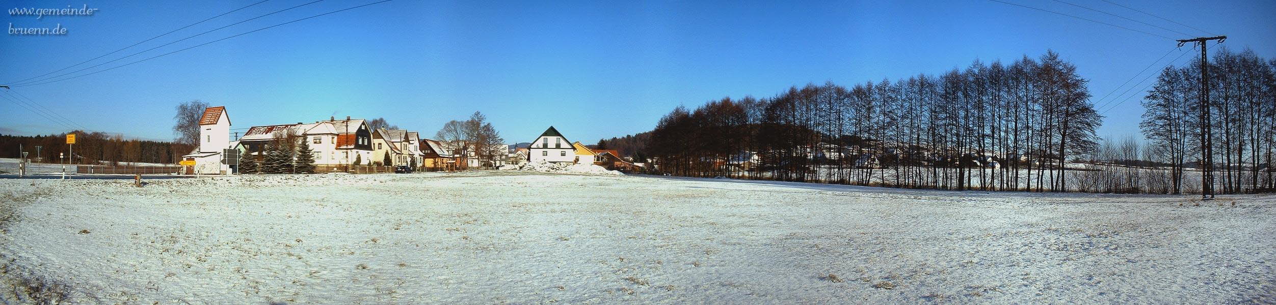 Blick vom Ortsausgang Hildburgh�user Stra�e aus