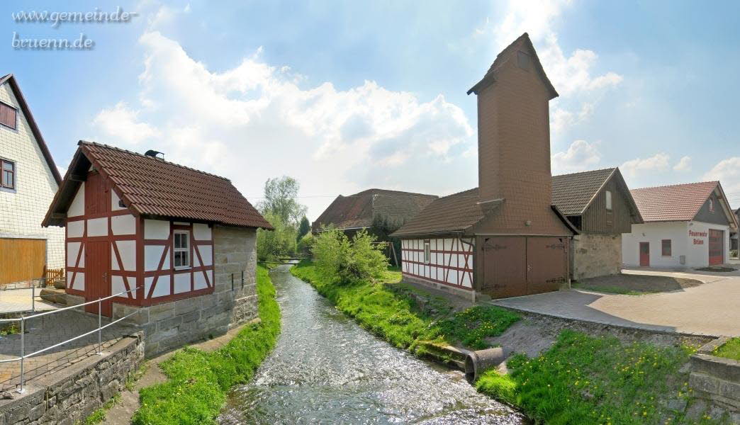 Backhaus, Br�nna, Feuerwehrhaus & Dorfplatz