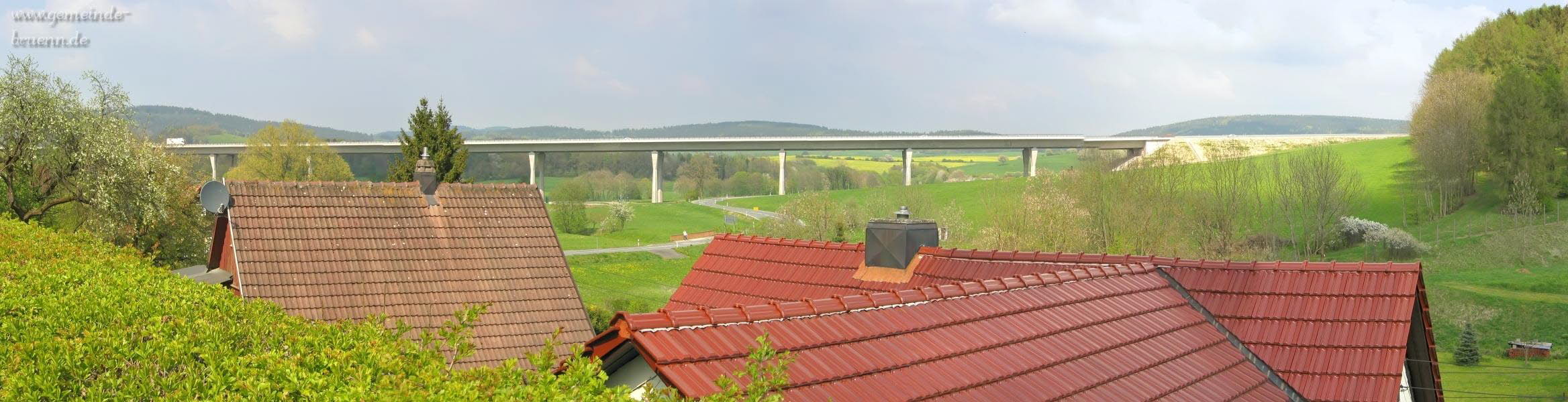 Blick vom Stetenrangen zur Autobahn 73