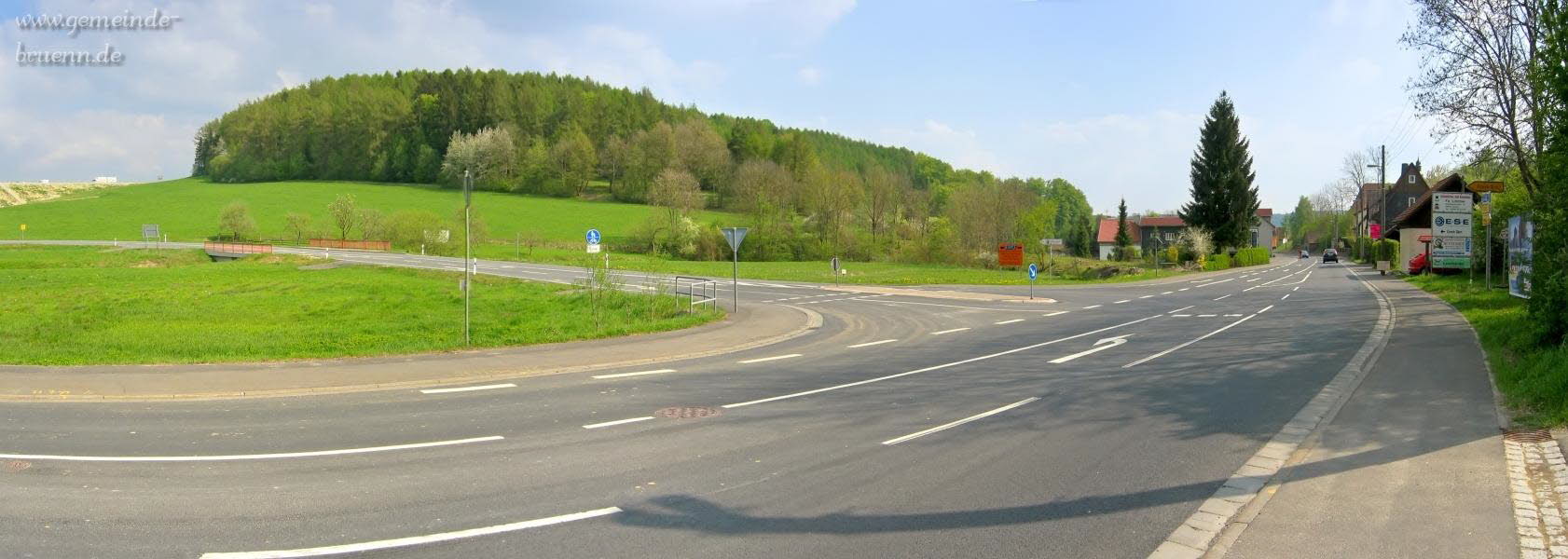 Schleusinger Strasse bei der Crocker Kreuzung