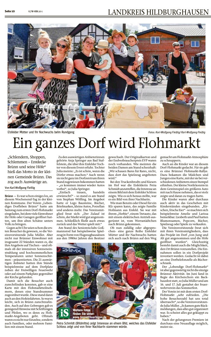 1. Dorfflohmarkt 02.07.2022
