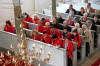 Gottesdienst, Frhschoppen, Feuerwehrbung, Feuerwerk