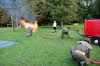 Gottesdienst, Frhschoppen, Feuerwehrbung, Feuerwerk