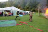 Gottesdienst, Frhschoppen, Feuerwehrbung, Feuerwerk