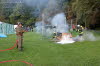 Gottesdienst, Frhschoppen, Feuerwehrbung, Feuerwerk