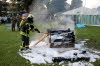 Gottesdienst, Frhschoppen, Feuerwehrbung, Feuerwerk
