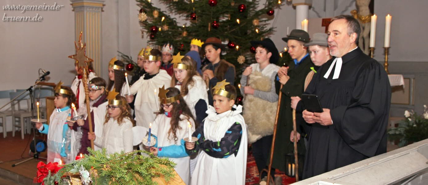 Krippenspiel in der Brnner Kirche 24.12.2017