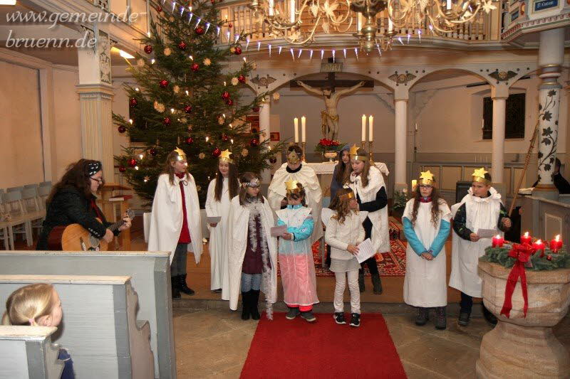 Krippenspiel in der Brnner Kirche 24.12.2017