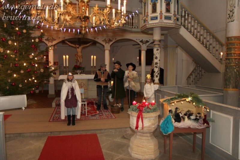 Krippenspiel in der Brnner Kirche 24.12.2017