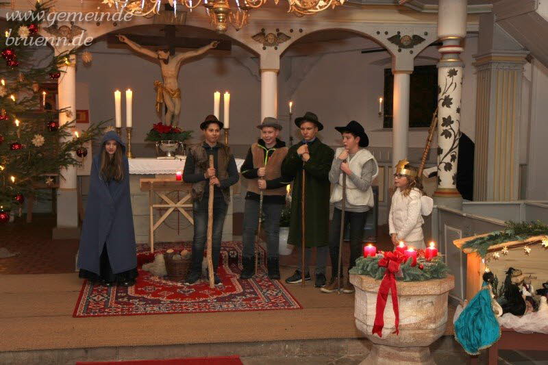 Krippenspiel in der Brnner Kirche 24.12.2017