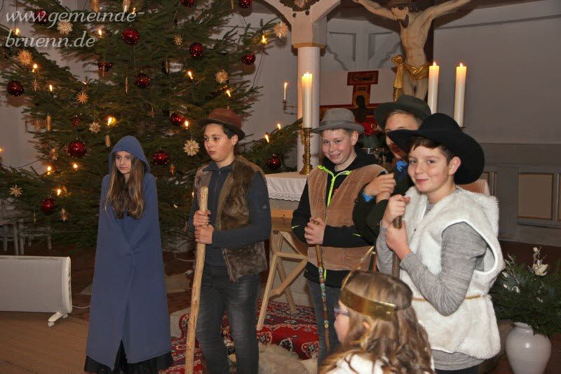 Krippenspiel in der Brnner Kirche 24.12.2017