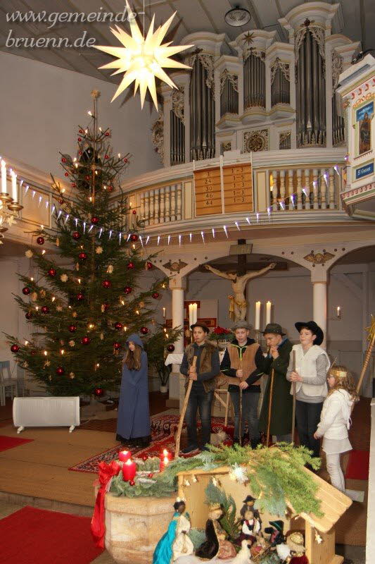 Krippenspiel in der Brnner Kirche 24.12.2017