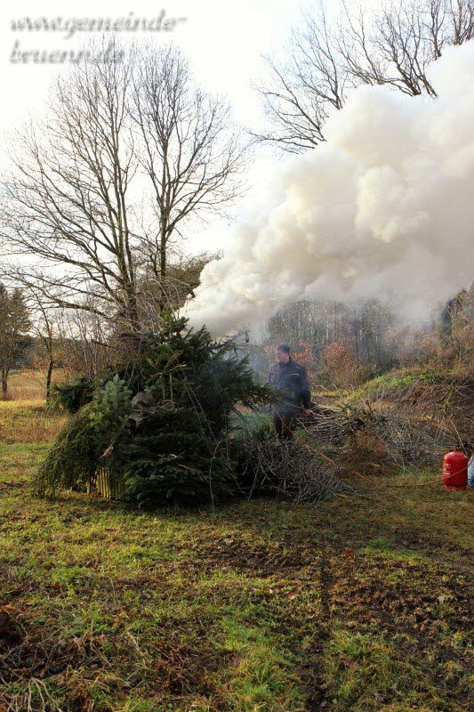 Christbaumverbrennung Br�nn 11.01.2020